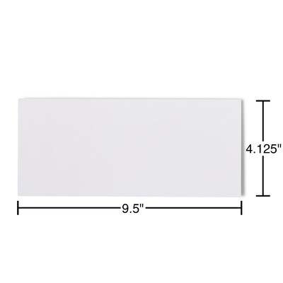 Quill Brand® 500/Box Easy Close Self Seal #10 Business Envelope, 4-1/8" x 9-1/2", White (69686 / 70701)
