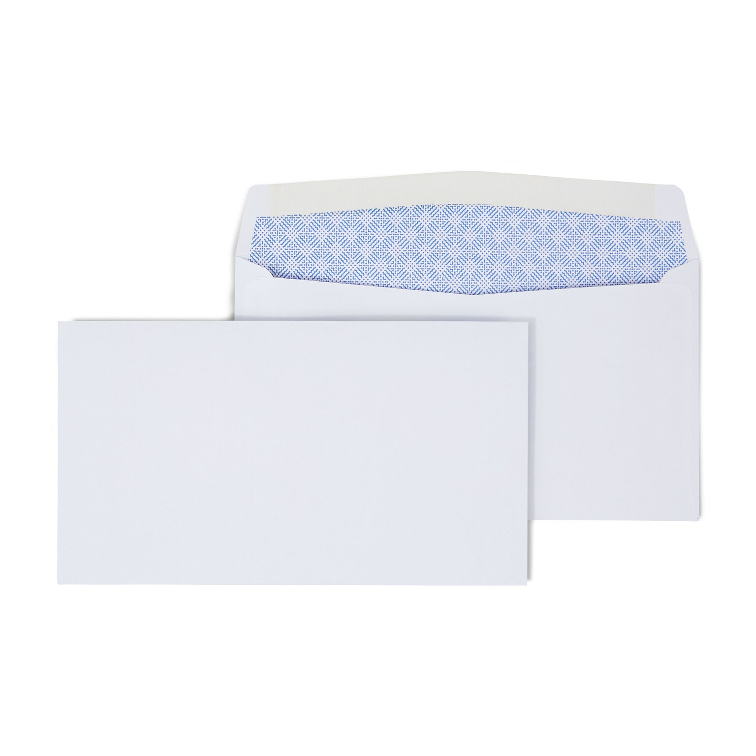 Quill Brand® 250/Box Gummed Security Tinted #6 3/4 Business Envelope, 3-5/8 x 6-1/2, White (NULL)