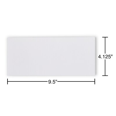 Quill Brand Easy Close Self Seal Security Tinted #10 Business Envelope, 4-1/8" x 9-1/2", White, 100/Box (69703 / 70711)