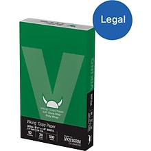Dura-Ship™ Viking™ 8.5 x 14 Poly Wrap Copy Paper, 20 lbs., 92 Brightness, 500 Sheets/Ream (VK814Re