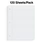 Staples® College Ruled Filler Paper, 8" x 10.5", White, 120 Sheets/Pack (ST37427D)