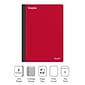 Staples Premium 2-Subject Notebook, 6" x 9.5", College Ruled, 100 Sheets, Red (TR58327)