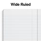 Staples® Composition Notebooks, 7.5" x 9.75", Wide Ruled, 100 Sheets, Black/White Marble, 4/Pack (ST58369)