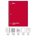 Quill Brand® Premium 1-Subject Notebook, 8 x 10.5, Wide Ruled, 70 Sheets, Assorted Colors (27615M-