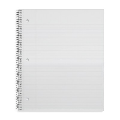 Quill Brand® Premium 5-Subject Notebook, 8.5" x 11", College Ruled, 200 Sheets, Black (TR58317)