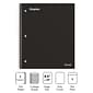 Staples Premium 1-Subject Notebook, 8.5" x 11", College Ruled, 100 Sheets, Black (TR20950)