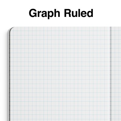 Quill Brand® Composition Notebook, 7.5" x 9.75", Graph Ruled, 80 Sheets, Green/White (TR55068)