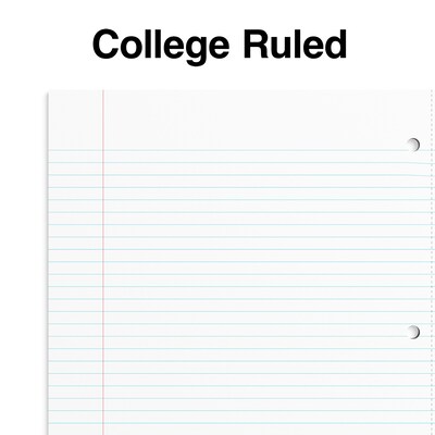 Staples® Accel 3-Subject Notebook, 8.5" x 11", College Ruled, 150 Sheets, Assorted Colors (ST15758D)