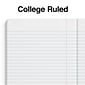 Staples® Composition Notebook, 7.5" x 9.75", College Ruled, 100 Sheets, Assorted Colors (ST55063)
