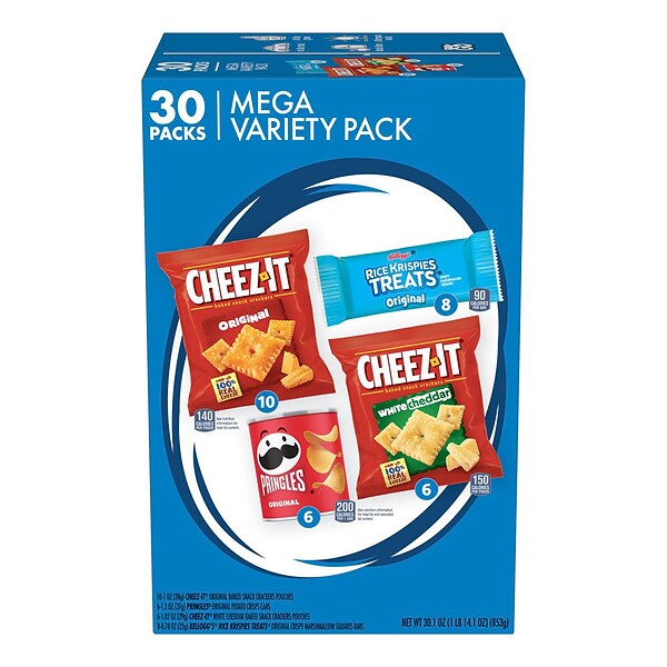 Cheez-It MVP Crackers, 30.1 oz., 30 Packs/Box (KEE00149) | Quill.com