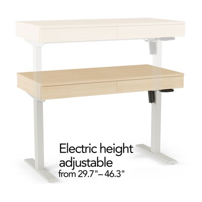 Union & Scale™ Essentials 30-46H Adjustable Standing Desk, Natural (UN60416-CC)