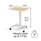 Union & Scale™ Essentials 24"W Electric Rectangular Adjustable Standing Mobile Desk, Natural (UN60413-CC)