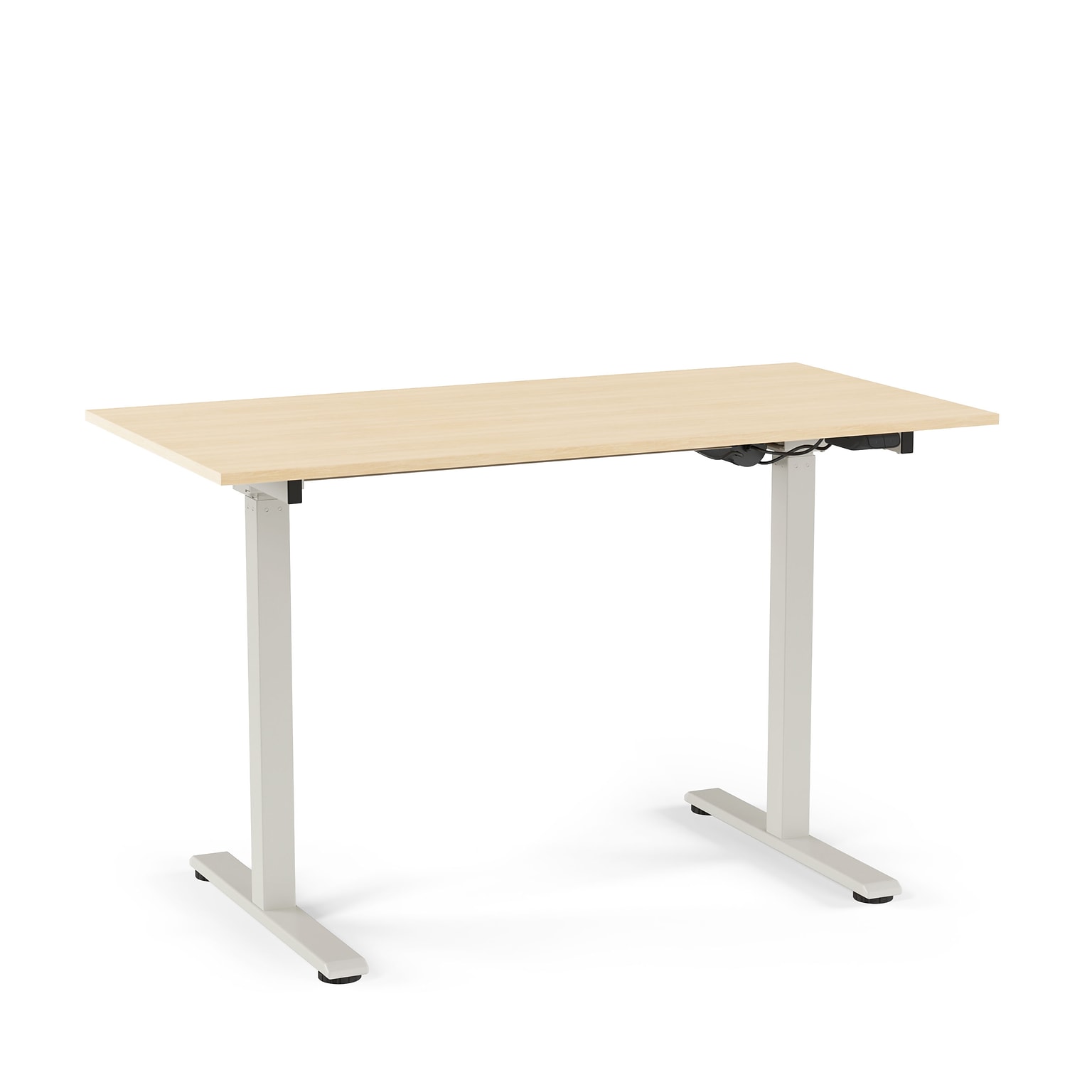 Union & Scale™ Essentials 29-48H Adjustable Standing Desk, Natural (UN60415-CC)