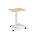 Union & Scale™ Essentials 30-44H Adjustable Standing Mobile Desk, Natural (UN60413-CC)