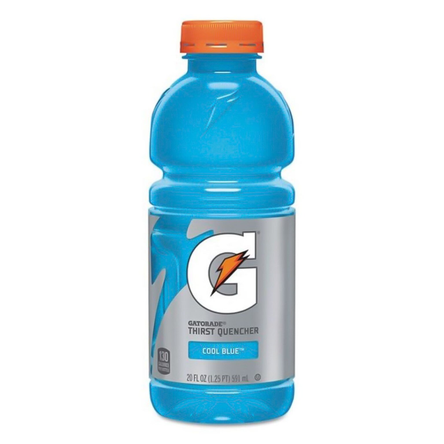 Gatorade Thirst Quencher Cool Blue Natural Flavor Liquid Sports Drink, 20 Fl. oz., 24/Carton (32481)