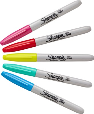 Sharpie Fine Point Permanent Markers, Assorted - 24 pack