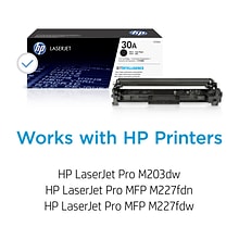 HP 30A Black Standard Yield Toner Cartridge,   print up to 1600 pages