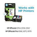 HP 902XL/902 Black High Yield and Cyan/Magenta/Yellow Standard Yield Ink Cartridge, 4/Pack (T0A39AN#