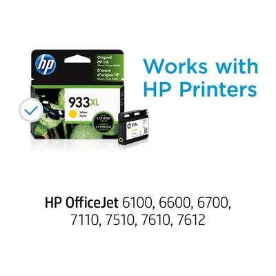 HP 933XL Yellow High Yield Ink Cartridge   (CN056AN#140)