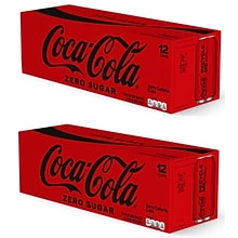 Coca-Cola Zero Sugar Diet Cola Soda, 12 Oz., 24/Carton (00049000042559)