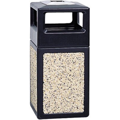 Safco, Canmeleon Plastic Ash Urn, Black, 38 gal. (9473NC)