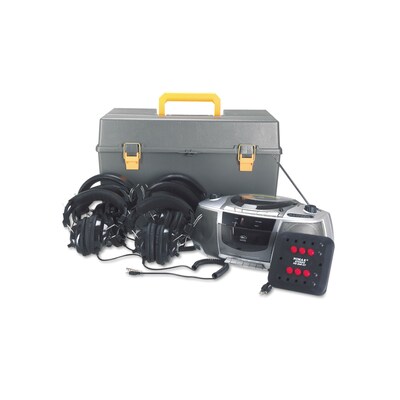 AmpliVox® CD/Cassette/AM/FM 6-Station Listening Center