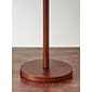 Adesso® Hamptons 65"H Floor Lamp, Walnut with Beige Fabric Shade (3338-15)