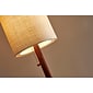 Adesso® Hamptons 65"H Floor Lamp, Walnut with Beige Fabric Shade (3338-15)