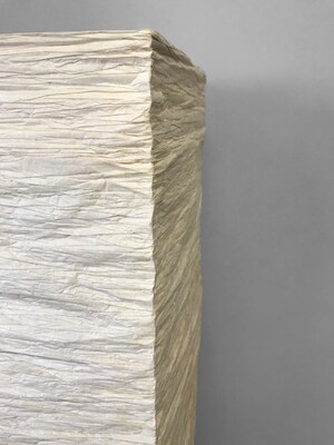 Adesso® Dune 58H Floorchiere, Brushed Steel with Natural Paper Shade (8022-12)
