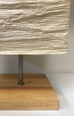 Adesso® Dune 58"H Floorchiere, Brushed Steel with Natural Paper Shade (8022-12)