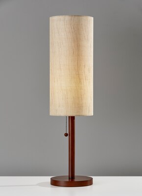 Adesso® Hamptons Incandescent 31H Table Lamp, Walnut/Beige Linen (3337-15)