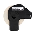 Brother DK-1204 Multi-Purpose Paper Labels, 2-1/10 x 2/3, Black on White, 400 Labels/Roll, 3 Rolls