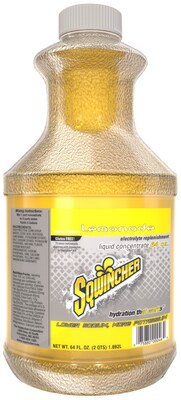 Sqwincher® 5 gal Yield Liquid Concentrate Energy Drink, 64 oz Bottle, Lemonade, 6/Case