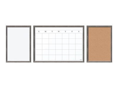 U Brands Combo Dry-Erase and Bulletin Boards with Calendar, MDF Frame, Less than 2 x 2 (4835U00-01
