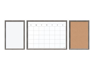 U Brands Combo Dry-Erase and Bulletin Boards with Calendar, MDF Frame, Less than 2 x 2 (4835U00-01