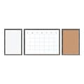 U Brands Combo Dry-Erase and Bulletin Boards with Calendar, MDF Frame, Less than 2 x 2 (4835U00-01