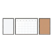 U Brands Combo Dry-Erase and Bulletin Boards with Calendar, MDF Frame, Less than 2 x 2 (4835U00-01