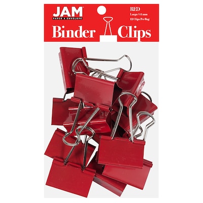 BInder Clip 2, 1 5/8, 1 1/4, 1, 3/4 Sold Per Box of 12 Pieces