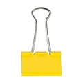 JAM Paper Colored Binder Clips, Medium, 5/8 Capacity, Yellow, 15/Pack (339BCYE)