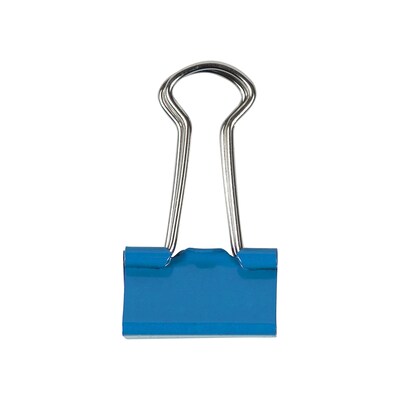 JAM Paper® Colored Binder Clips, Small, 19mm, Blue, 25/pack (334BCBU)