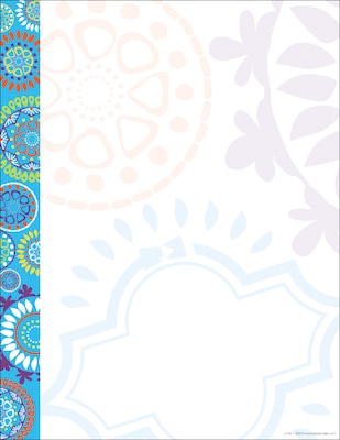 Barker Creek Chevron & Dots Computer Paper, 8.5" x 11", 60 lbs., Assorted Colors, 200 Sheets/Pack (SS0756)