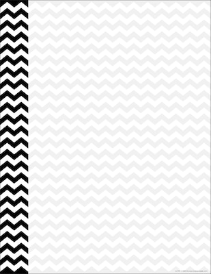 Barker Creek Chevron & Dots Computer Paper, 8.5" x 11", 50 sheets EA of four designs, 200 sheets/Set