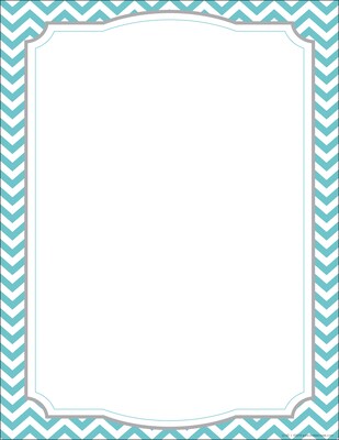 Barker Creek Chevron & Dots Computer Paper, 8.5 x 11, 50 sheets EA of four designs, 200 sheets/Set