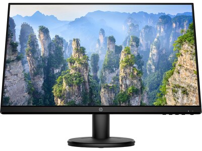 HP V24i Monitor, 24 LED Monitor,  Black (9RV15AA#ABA)