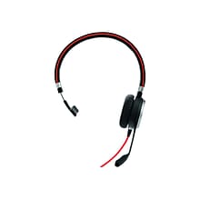 Jabra Evolve 40 Noise Cancelling Mono On Ear Headset, MS Certified, Black (6393-823-109)