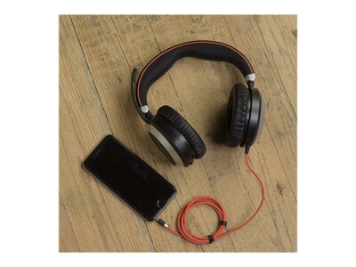 jabra Evolve 80 UC Noise Canceling Stereo Computer Headset, USB/3.5mm, UC Certified Black (7899-829-289)