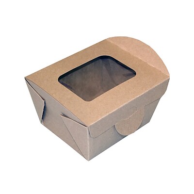 Dixie Paperboard Food Box, 3.08 x 4.33 x 3.62, Brown, 450/Carton (FF4X3X3)