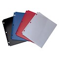 Wilson Jones Snapper 3-Hole Punched 2 Pockets Portfolio Folder, Assorted Colors (ACC40023)