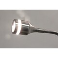 Adesso® Prospect LED Gooseneck Clip Lamp, Brushed Steel (3217-22)