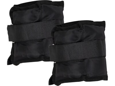Mind Reader Black Ankle/Wrist Weight Set, 4 lbs. (2LB2AW-BLK)
